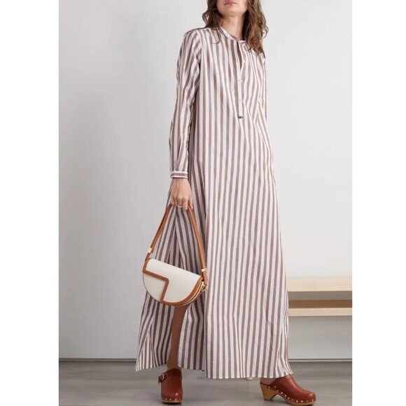 FORTELA Dresses & Skirts - NWT! FORTELA Valery Striped Embellished Cotton-Voile Maxi Dress Size Small